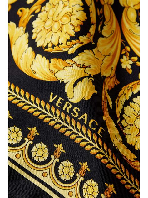 gianni versace silk scarf|versace printed silk scarf.